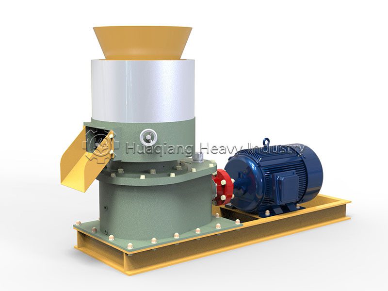 Flat die pelleting machine